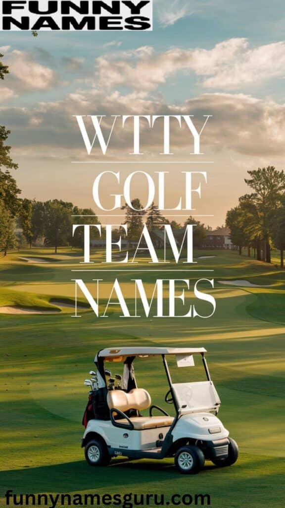 Witty Golf Team Names