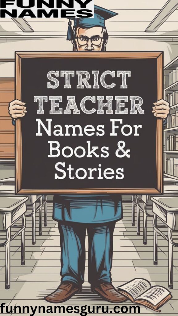 Strict Teacher Names for Books & Stories