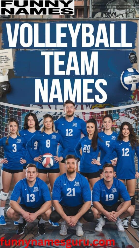 Volleyball Team Names for Blue Jerseys