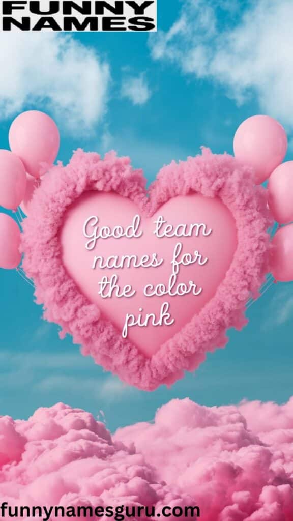 Good Team Names for the Color Pink