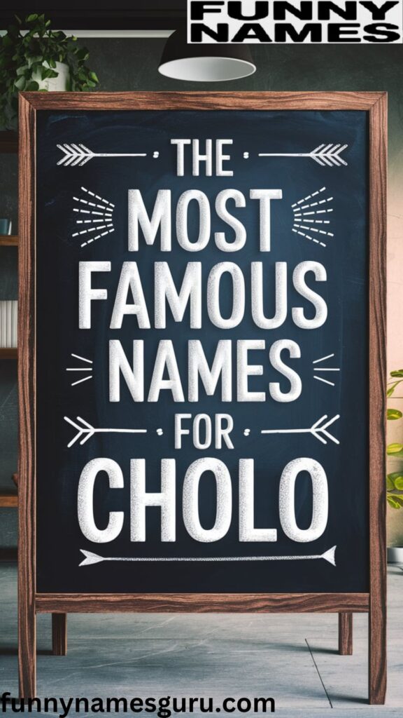 The Most Famous Names for Cholo