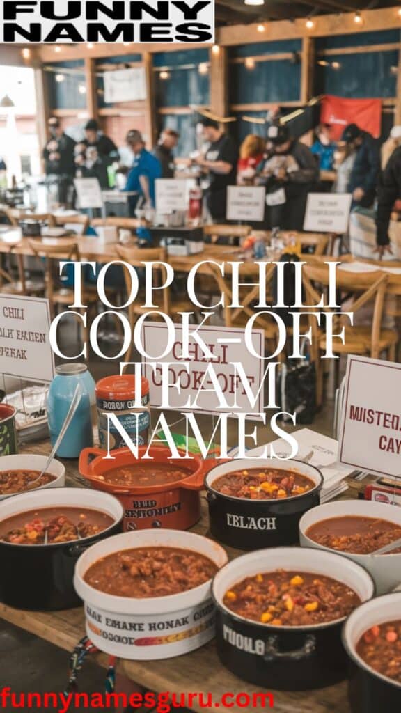 Top Chili Cook-Off Team Names