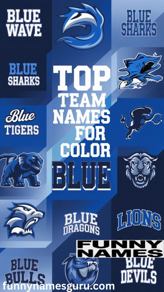 Top Team Names for Color Blue