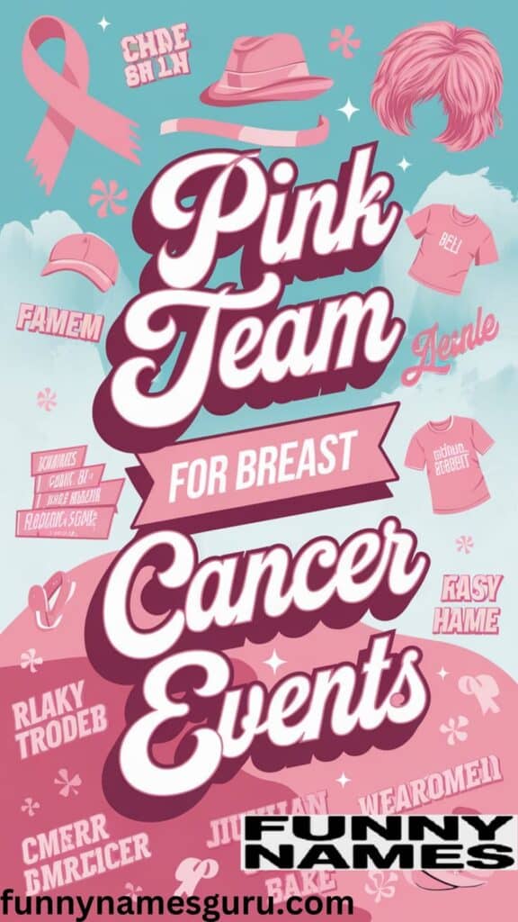 Pink Team Names for Breast Cancer Events