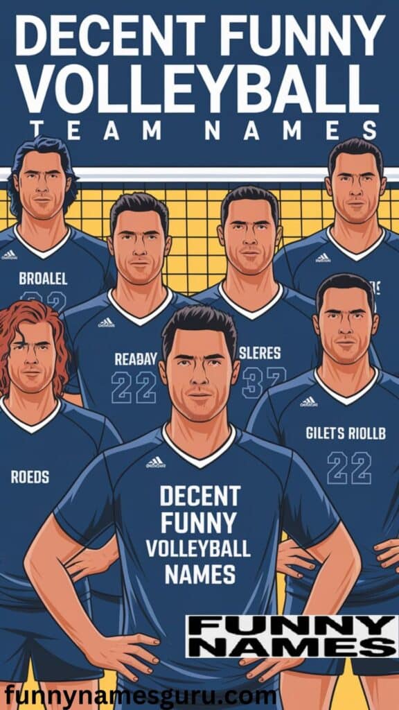 Decent Funny Volleyball Team Names