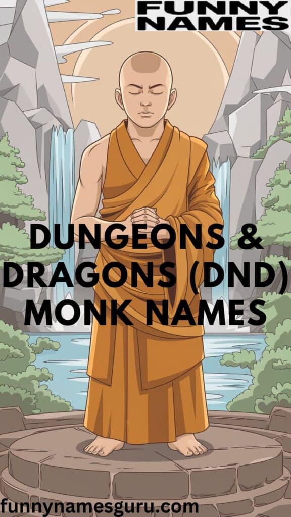 Dungeons & Dragons (DnD) Monk Names