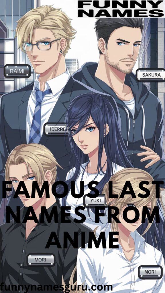 Famous Last Names from Anime