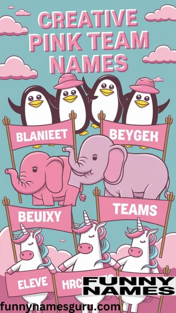 Creative Pink Team Names