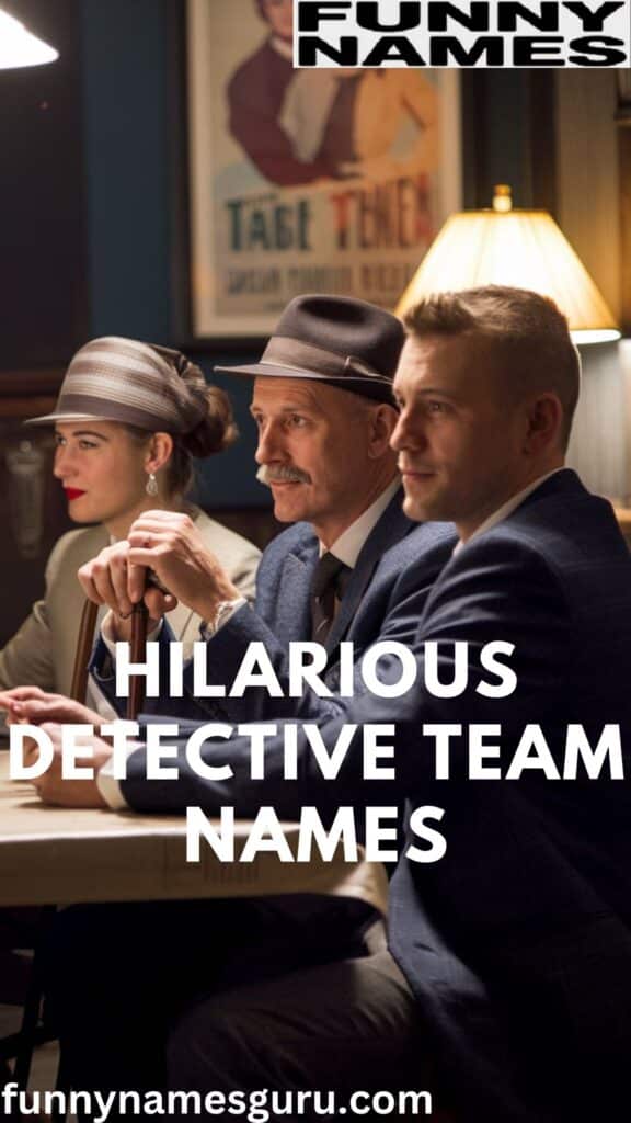 Hilarious Detective Team Names