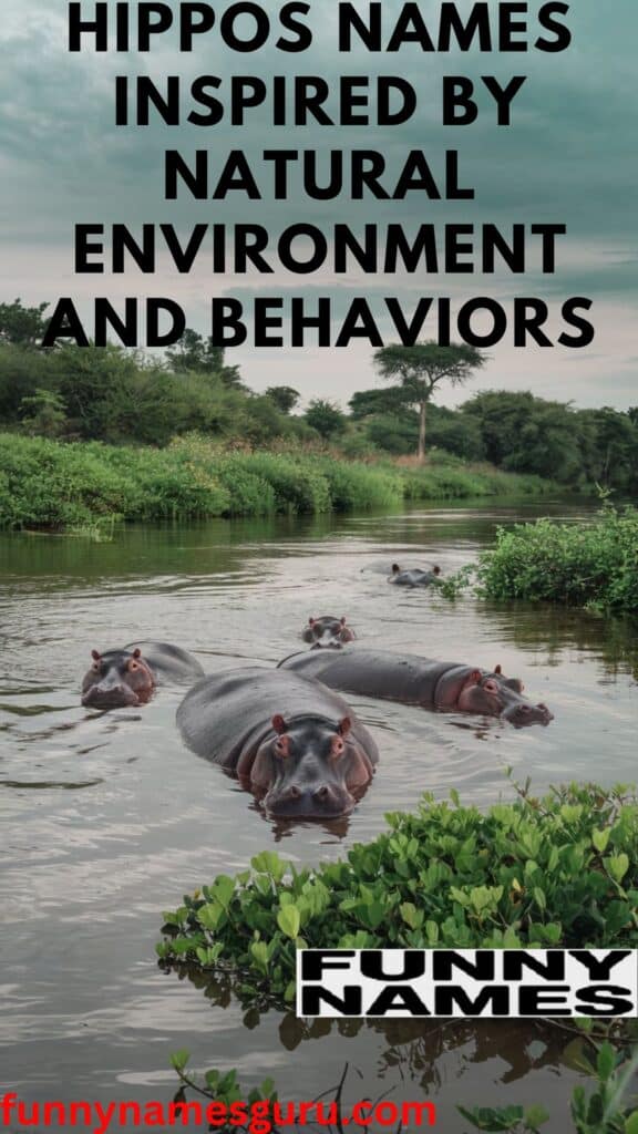 Hippos Names Inspired by Natural Environment and Behaviors