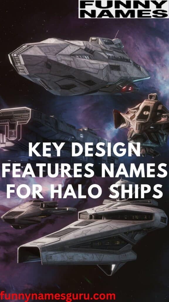 Key Design Features Names for Halo Ships