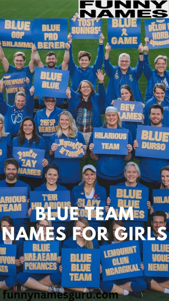 Blue Team Names for Girls