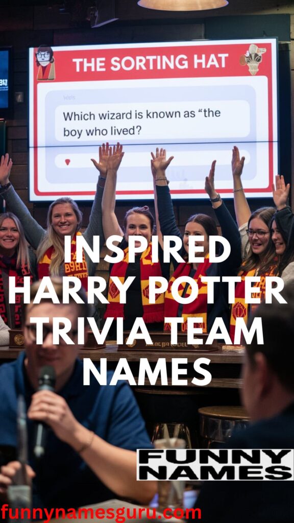 Inspired Harry Potter Trivia Team Names