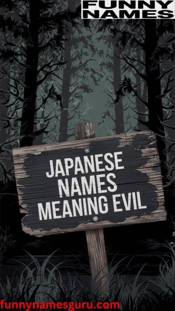 Japanese Names Meaning Evil