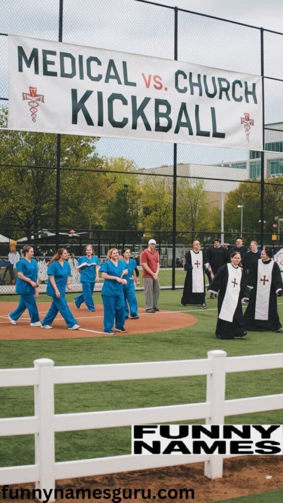 Medical and Church Kickball Team Names