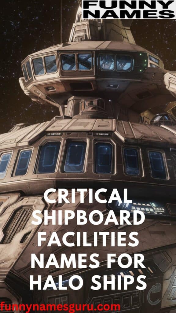 Critical Shipboard Facilities Names for Halo Ships