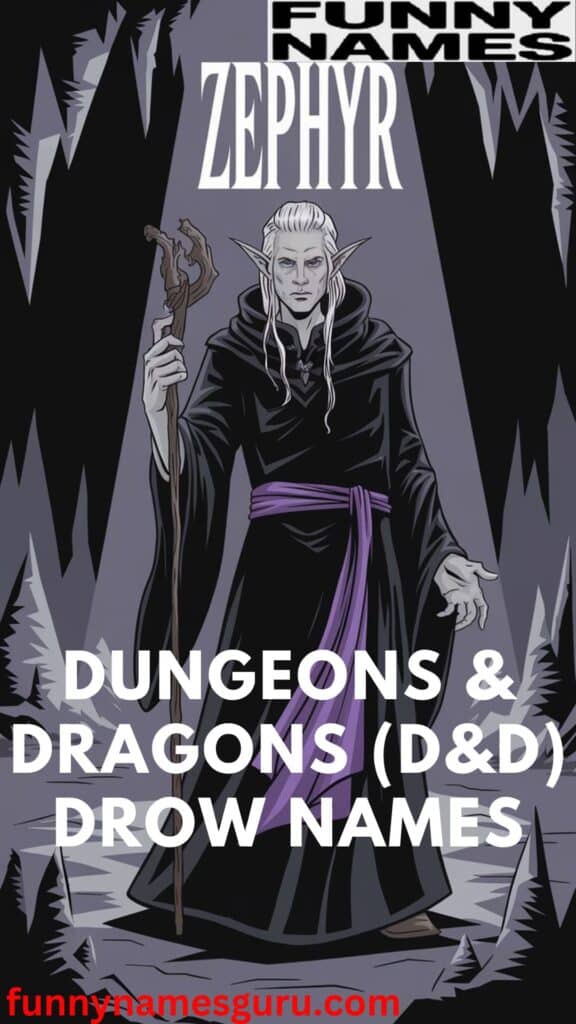 Dungeons & Dragons (D&D) Drow Names