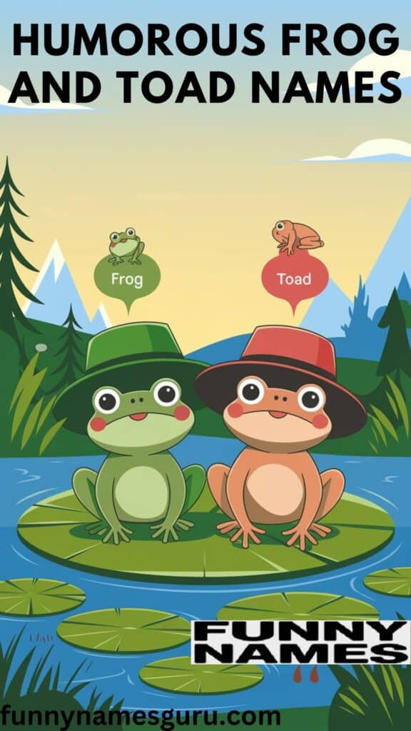 Humorous Frog and Toad Names