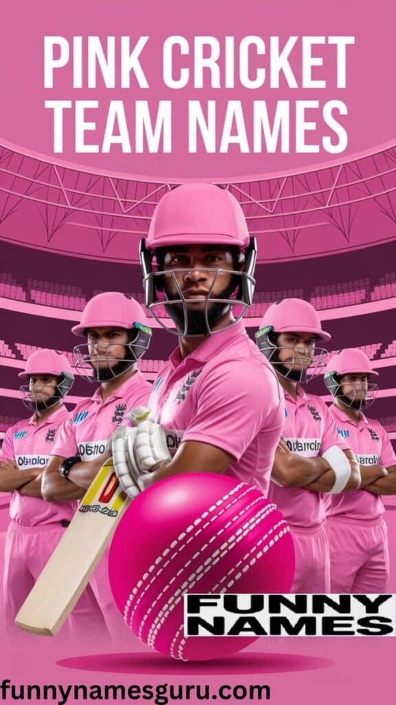 Pink Cricket Team Names