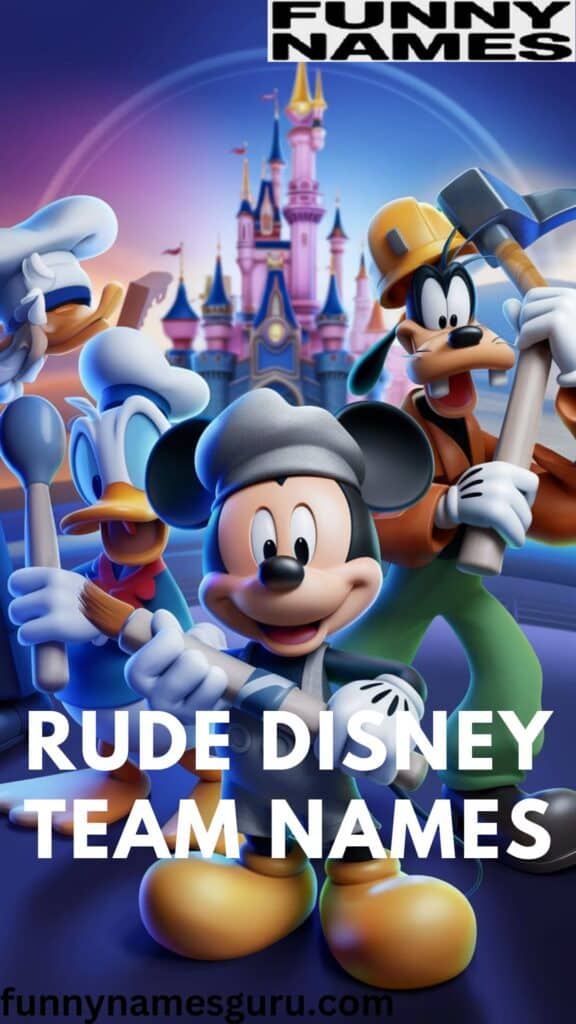 Rude Disney Team Names