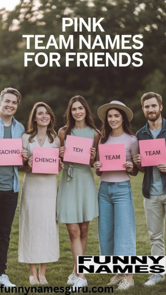 Pink Team Names for Friends