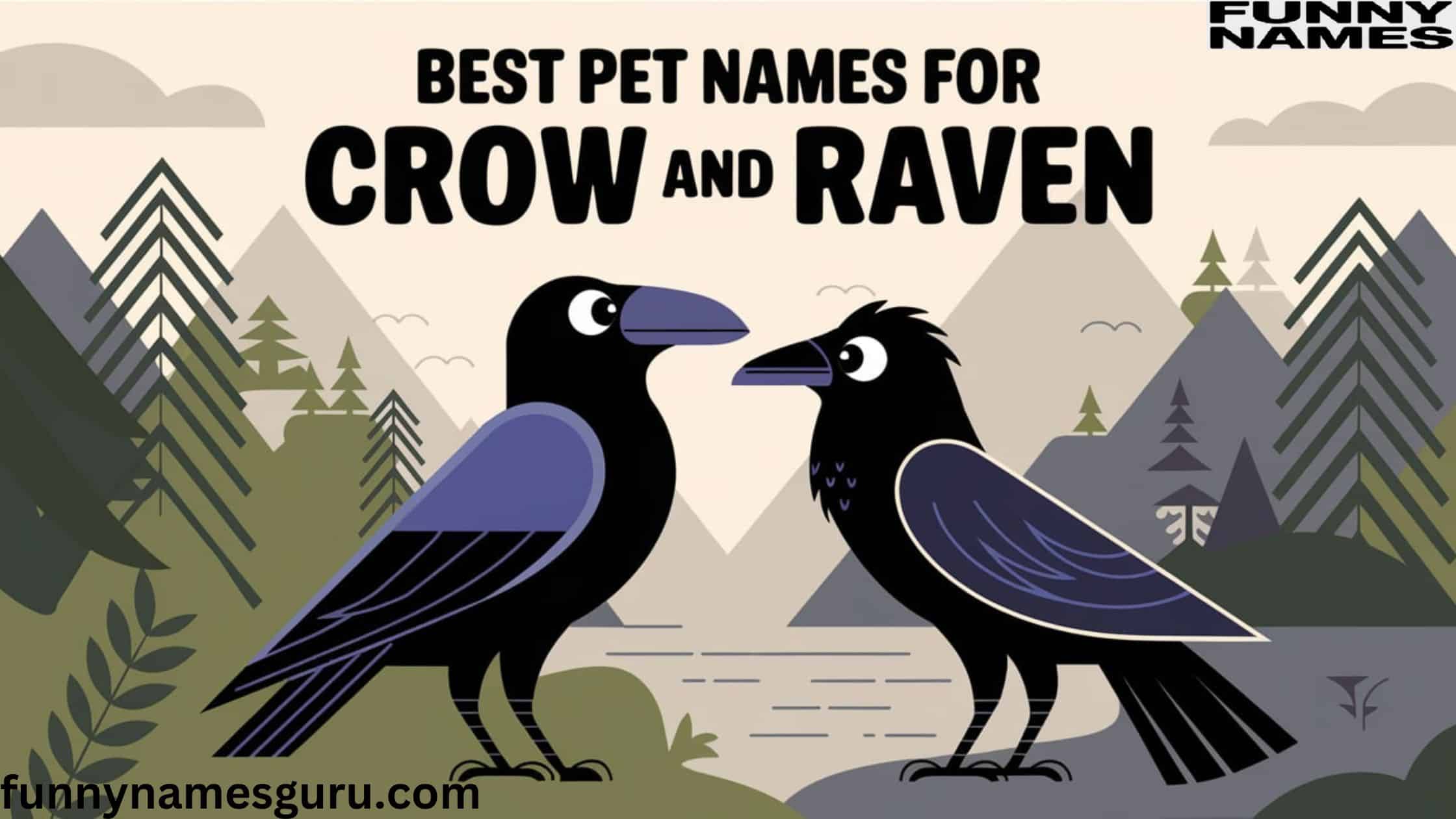 Best Pet Names for Crow and Raven