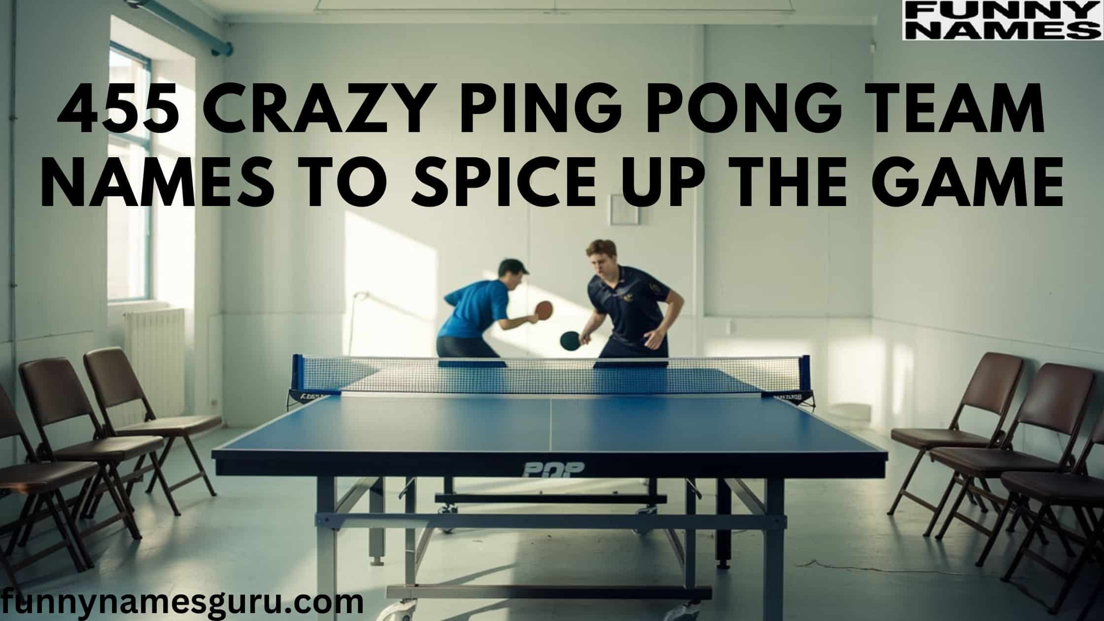 Ping Pong Team Names