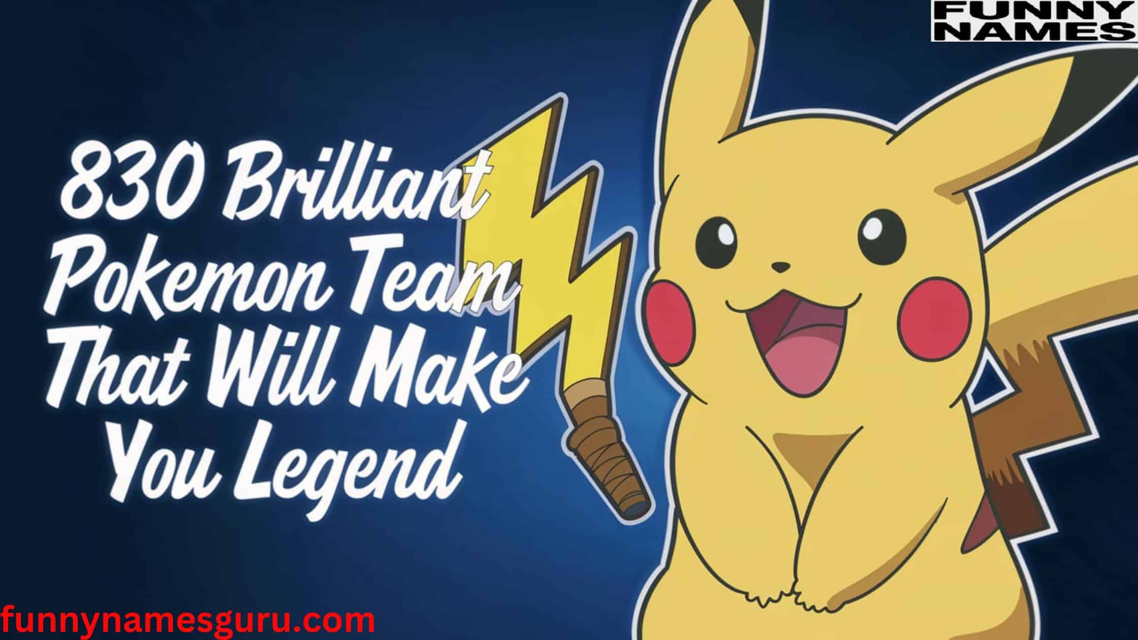 Pokemon Team Names