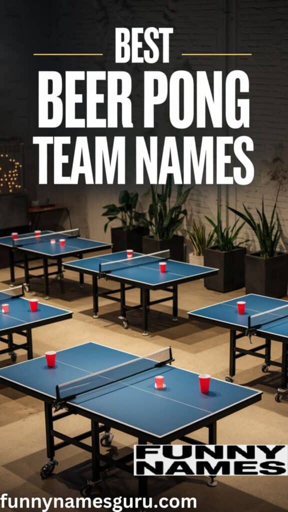 Best Beer Pong Team Names