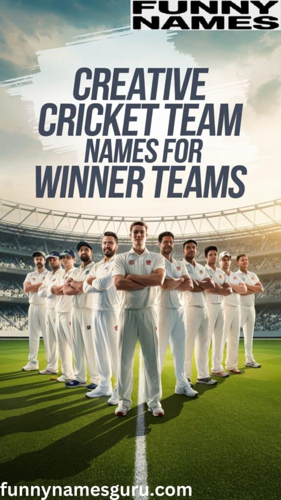 Creative Cricket Team Names for Winner Teams