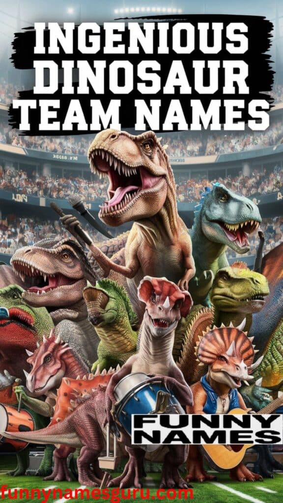 Ingenious Dinosaur Team Names