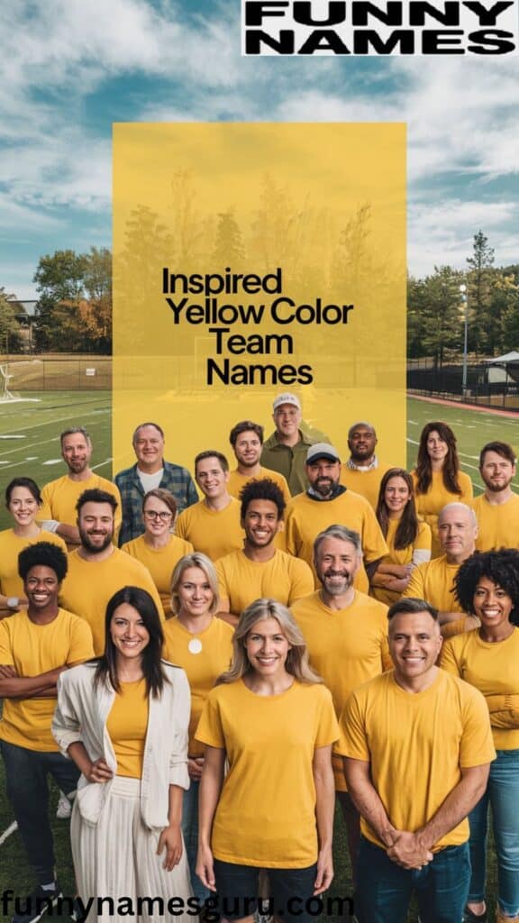 Inspired Yellow Color Team Names