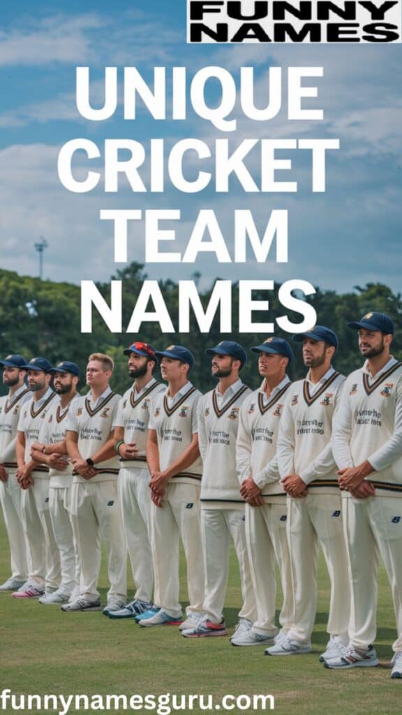 Unique Cricket Team Names