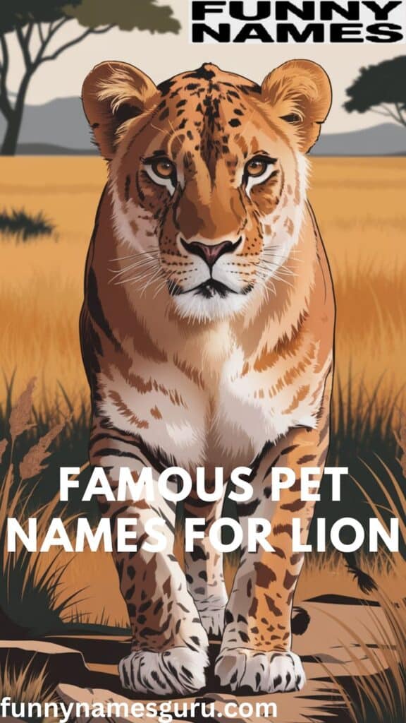 Famous Pet Names for Lion