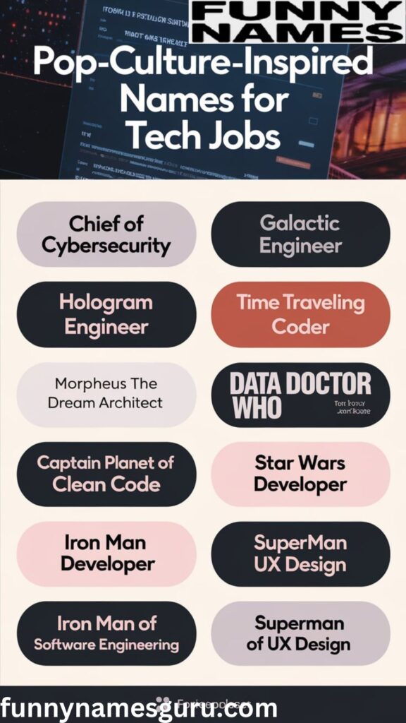 Pop-Culture-Inspired Names for Tech Jobs