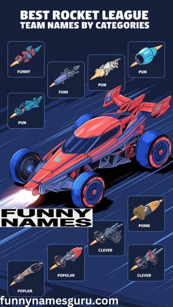 Best Rocket League Team Names by Categories